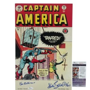 Captain America #71 11x17 Print Signed Golden Age Ken Bald & Allen Bellman