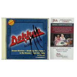 Dokken Signed Alone Again and Other Hits CD George Lynch JSA 🎸