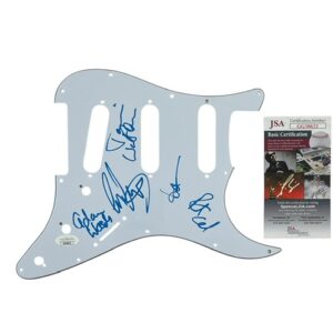 The Fixx Band Signed Guitar Pickguard JSA Authenticated