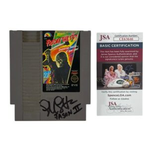 Friday the 13th NES Nintendo Game Cartridge Signed Ellen Lutter Jason Voorhees