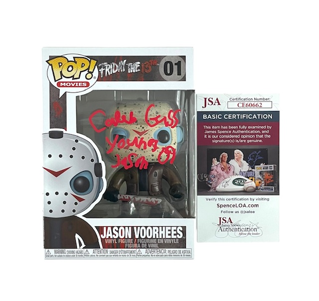 Caleb Guss Signed Jason Voorhees Funko Pop Friday the 13th 2009