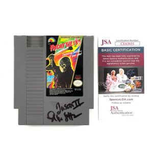 Friday the 13th NES Nintendo Game Cartridge Signed Ellen Lutter Jason Voorhees