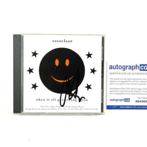 Everclear When It All Goes Wrong Again Signed Promo CD Art Alexakis ACOA