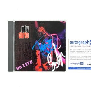 Gilby Clarke Tracii Guns Eric Singer Signed 99 Live CD L.A. Guns N’ Roses Kiss