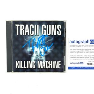 Tracii Guns Autographed Killing Machine CD L.A. Guns ACOA