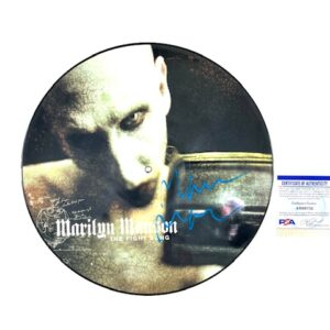 Marilyn Manson Signed The Fight Song 12” Vinyl Picture Disc PSA