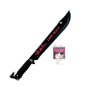 Friday the 13th Jason Voorhees Ellen Lutter Signed 21” Jungle Master Machete