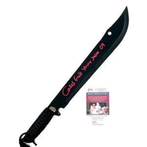 Caleb Guss Signed Jason Voorhees Prop 21” Machete Friday the 13th