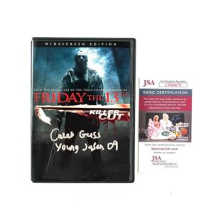 Friday the 13th 2009 Young Jason Voorhees Caleb Guss Signed DVD
