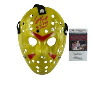 Spencer Stump Signed Jason Voorhees Prop Replica Mask – Freddy vs. Jason