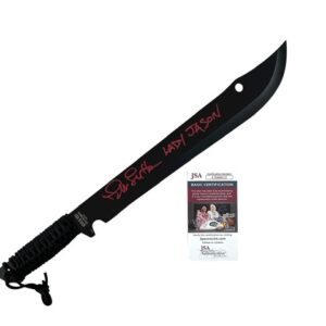 Friday the 13th Jason Voorhees Ellen Lutter Signed 21” Jungle Master Machete