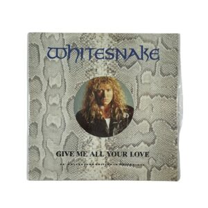 Whitesnake 12” White Vinyl Give Me All Your Love David Coverdale