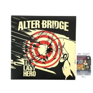 Alter Bridge Band Signed The Last Hero Double Vinyl Album Record