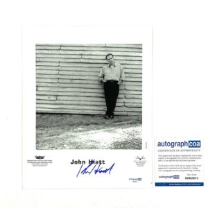 John Hiatt Hand Signed Autographed 8x10 Promo Press Photo – ACOA