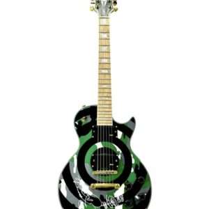 Zakk Wylde Autographed Bullseye Guitar Black Label Society JSA