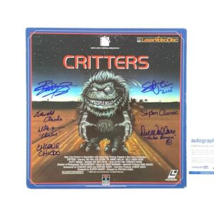 Critters Cast Signed Laserdisc by 7 Dee Wallace Chiodo Brothers