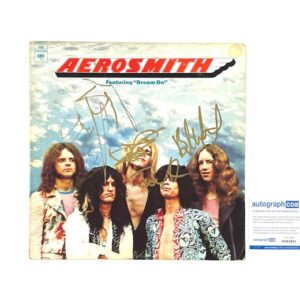 Aerosmith Signed Debut Dream On Album Signed All 5 Members ACOA