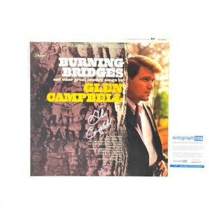 Glen Campbell Burning Bridges Vinyl Album Record - ACOA Certified