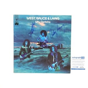 Leslie West Corky Laing Signed West, Bruce & Laing – Why Dontcha Album ACOA