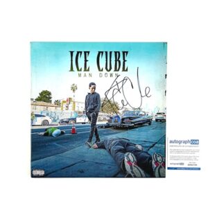 Ice Cube Signed Autographed Man Down Vinyl Album Rap ACOA N.W.A.