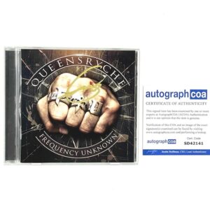 Queensrÿche Autographed Frequency Unknown CD – Geoff Tate – ACOA