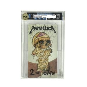 Metallica “2 of One” 1989 VHS English Variant IGS Graded Encapsulated