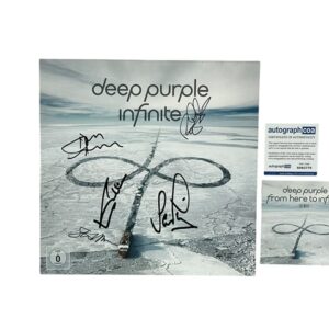 Deep Purple Band Signed Vinyl Record Album Infinate + DVD ACOA