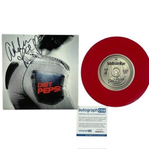 Addison Rae Autographed Diet Pepsi Limited Edition 7” Vinyl ACOA