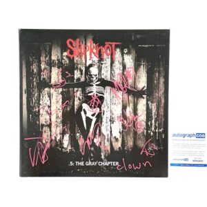 Slipknot FULL Band Signed The Gray Chapter Original First Pressing Vinyl