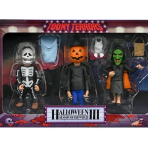 Tom Atkins Autographed Toony Terrors Action Figure Set Pre-Sale Halloween III