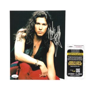 Mark Slaughter Autographed 8X10 Photo RareTracks Signing JSA 🔥