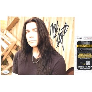 Mark Slaughter Autographed 8X10 Photo RareTracks Signing JSA 🎙️