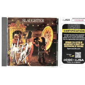 Slaughter Hand Signed Stick It To Ya Live CD Mark Slaughter