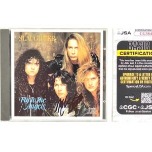 Slaughter Signed Fly To The Angels Promo CD Mark Slaughter JSA