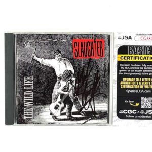 Slaughter Signed Autographed The Wild Life Cover Variant 1 CD Mark Slaughter