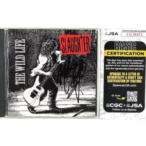 Slaughter Signed Autographed The Wild Life Cover Variant 2 CD Mark Slaughter