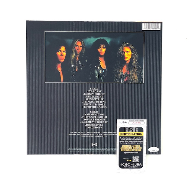 Mark Slaughter Signed Stick It To Ya Reissue Vinyl Album RareTracks Signing - Image 3