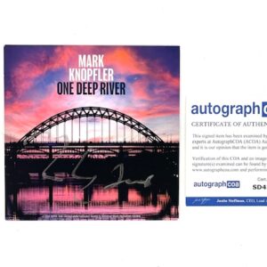 Mark Knopfler Autographed 2024 Promo Photo Card Dire Straits ACOA
