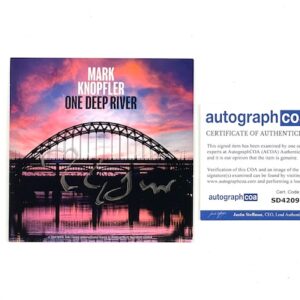 Mark Knopfler Autographed 2024 Promo Photo Card + CD Dire Straits ACOA
