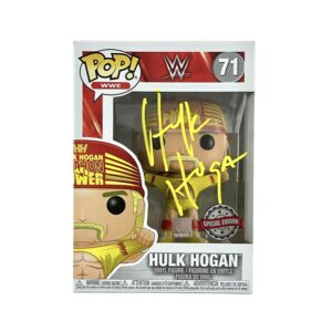 Hulk Hogan Signed WWE Funko Pop Figure 71 Wrestlemania 3 III