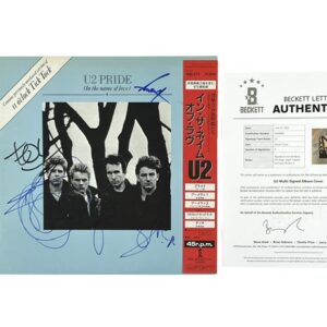 U2 Rare Band Signed Pride in the Name of Love Japanese 12” Vinyl