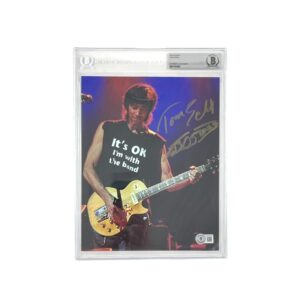 Boston Tom Scholz Signed 8x10 Photo Beckett Certified Encapsulated