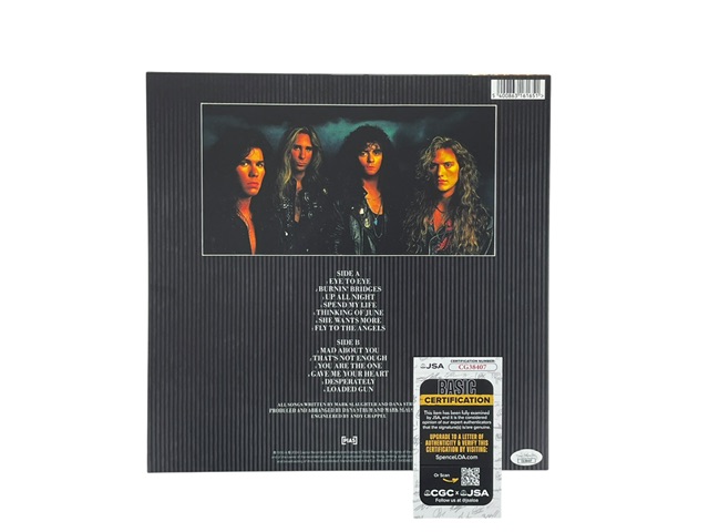 Mark Slaughter Signed Stick It To Ya Reissue Vinyl Album RareTracks Signing - Image 2