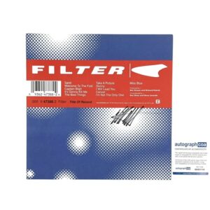 Filter Signed Title of Record 12x12 Promo Poster Richard Patrick