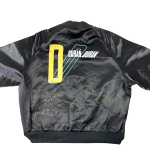 Duran Duran Original Lineup Signed 1983 Satin Logo Jacket JSA