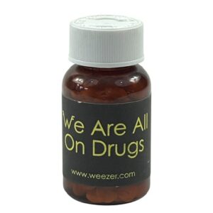 Weezer Rare Promo Pill Bottle We Are All On Drugs Rivers Cuomo