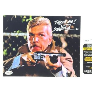 Tom Atkins Signed Night of the Creeps “Thrill Me” 8x10 Photo JSA