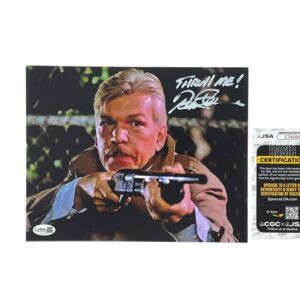 Tom Atkins Signed Night of the Creeps “Thrill Me” 8x10 Photo JSA