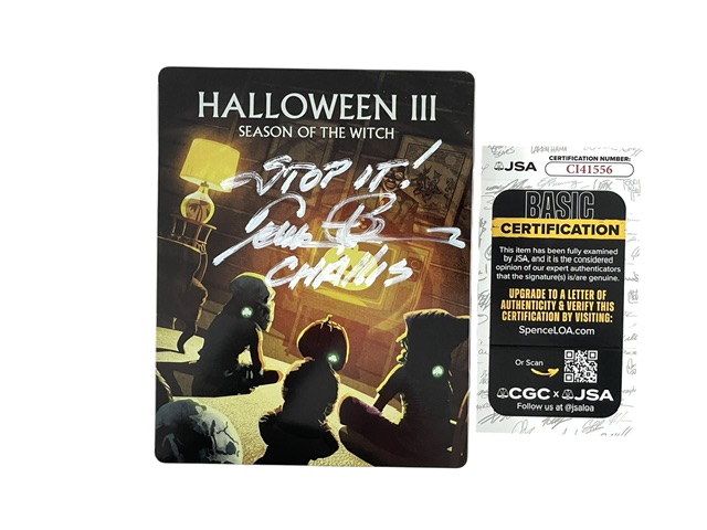 Tom Atkins Signed Halloween III Season Of The Witch Blu-ray Steelbook