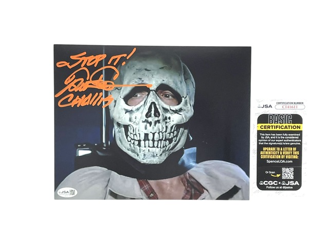 Tom Atkins Signed Halloween III Dr. Challis “Stop It” 8x10 Photo